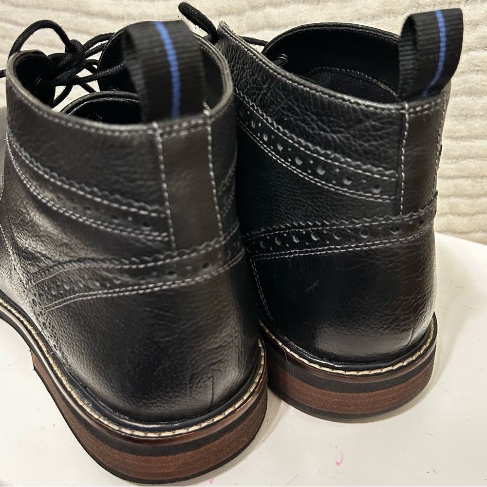 Nunn Bush Chukkas Black Leather Men's Ankle Boots Lace Up Size 11 - Picture 4 of 16